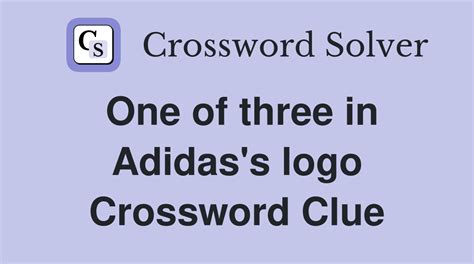 adidas addition crossword